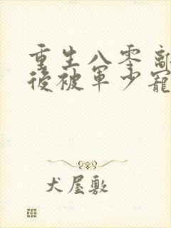 重生八零 离婚后被军少宠