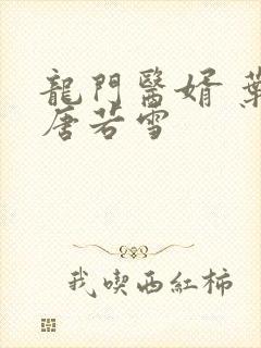 龙门医婿 叶凡唐若雪