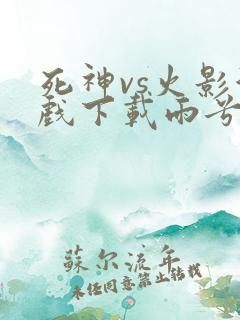 死神vs火影游戏下载雨兮改