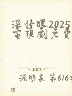 深情眼2025电视剧免费观看全集高清