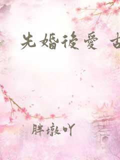 先婚后爱 古言