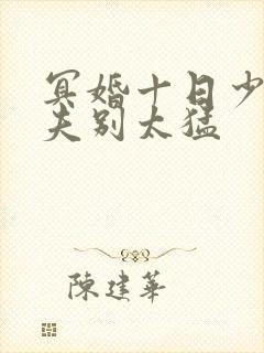 冥婚十日少爷鬼夫别太猛