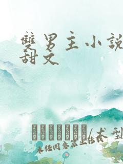 双男主小说校园甜文