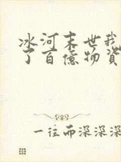 冰河末世我囤积了百亿物资免费阅读