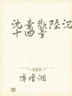 沈意欢陆沉舟第十四章