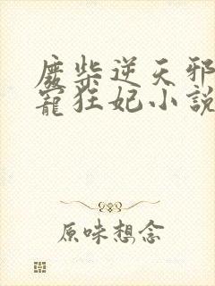 废柴逆天邪王霸宠狂妃小说免费阅读