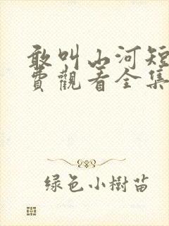 敢叫山河短剧免费观看全集高清