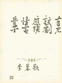 爱情应该有的样子电视剧免费观看