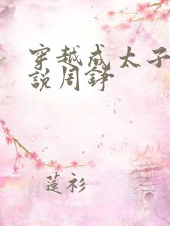穿越成太子的小说周铮