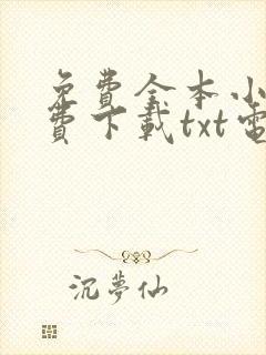 免费全本小说免费下载txt电子书下载