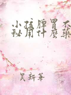 小孩脾胃不好便秘用什么药调理