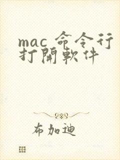 mac 命令行打开软件