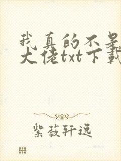 我真的不是修仙大佬txt下载