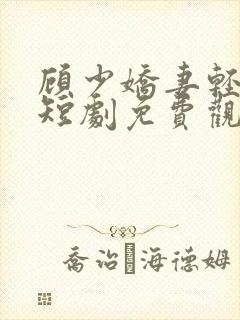 顾少娇妻轻点虐短剧免费观看大结局