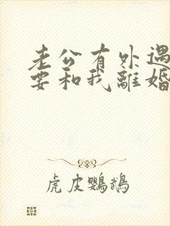 老公有外遇坚决要和我离婚怎么挽回