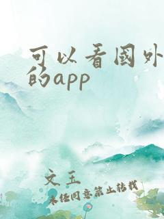 可以看国外小说的app