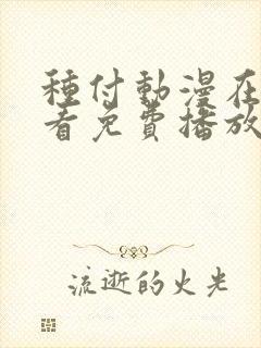 种付动漫在线观看免费播放电视剧免费观看