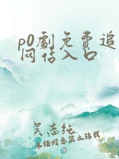 p0剧免费追剧网站入口