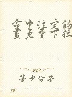 命中注定的他漫画免费下拉式阅读未删减