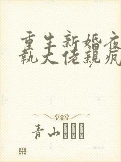 重生新婚夜被偏执大佬亲疯了免费视频