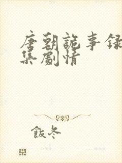 唐朝诡事录 分集剧情