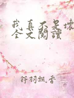 我真不是坏男人全文阅读