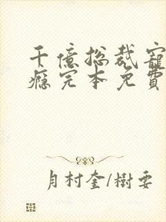 千亿总裁宠妻上瘾完本免费阅读