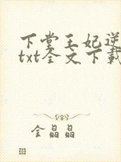 下堂王妃逆袭记txt全文下载