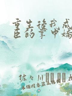 重生后我成了权臣的掌中娇 全文