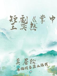 短剧《掌中娇》王奕然