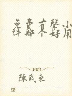 免费有声小说软件哪个好用