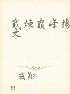 武炼巅峰杨开全文