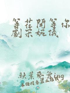 等花开等你归短剧宋婉仪