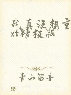 我真没想重生txt精校版