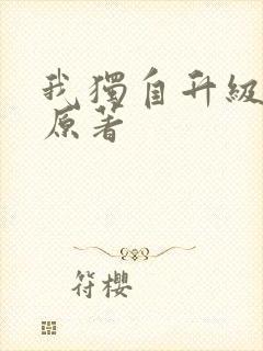 我独自升级小说原著