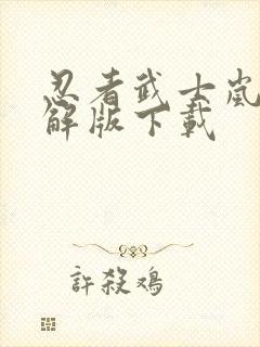 忍者武士岚2破解版下载