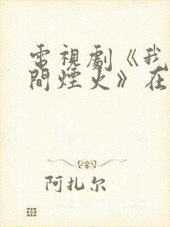 电视剧《我的人间烟火》在哪里看