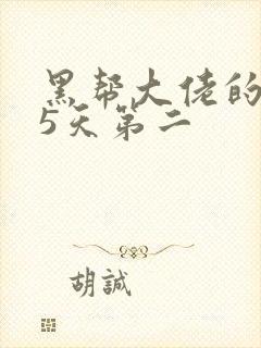 黑帮大佬的365天第二