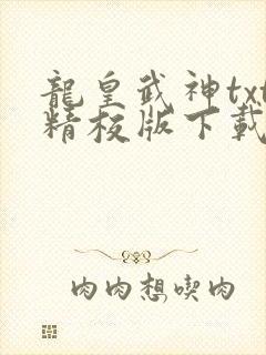 龙皇武神txt精校版下载