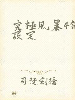 究极风暴4键盘设定