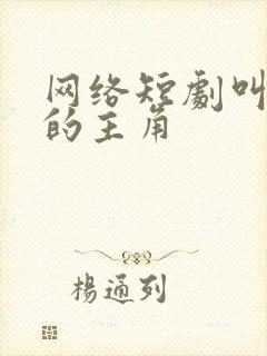 网络短剧叫叶凡的主角