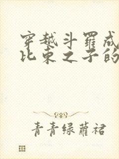 穿越斗罗成为比比东之子的小说