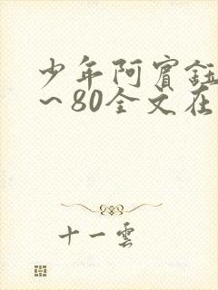 少年阿宾钰慧1～80全文在