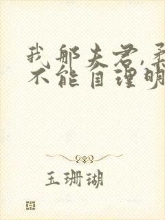 我那夫君,柔弱不能自理明决