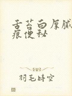 舌苔白厚腻有齿痕便秘