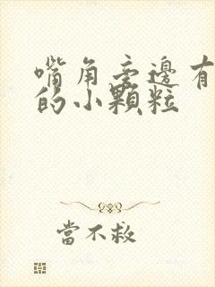 嘴角旁边有白色的小颗粒