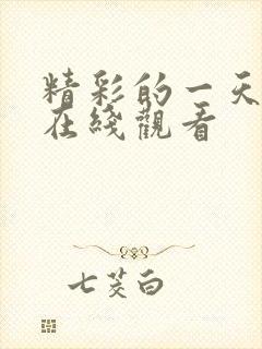 精彩的一天韩剧在线观看