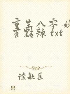 重生八零 媳妇有点辣 txt