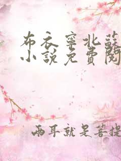 布衣宁北苏清荷小说免费阅读