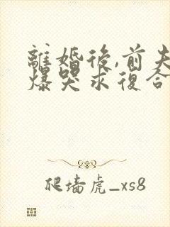 离婚后,前夫他爆哭求复合()